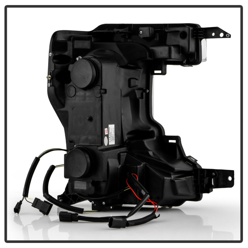 Spyder Signature 20-22 Ford F250/F350 (Halogen) Proj. Headlights - Black (PRO-YD-FS20HALSI-SEQ-BK) SPYDER