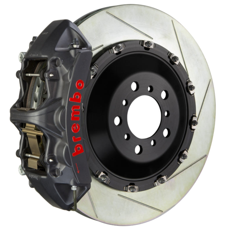 Brembo 03-13 Flying Spur Front GTS BBK 6 Piston Cast 411x34 2pc Rotor Slotted Type1 -Black HA Brembo