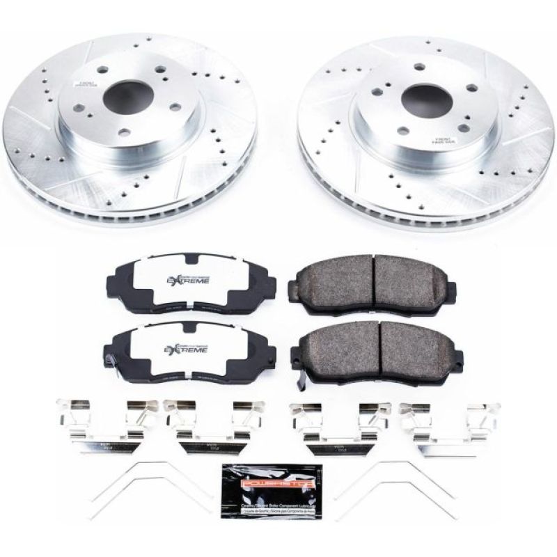 Power Stop 15-18 Subaru Legacy Front Z26 Street Warrior Brake Kit PowerStop