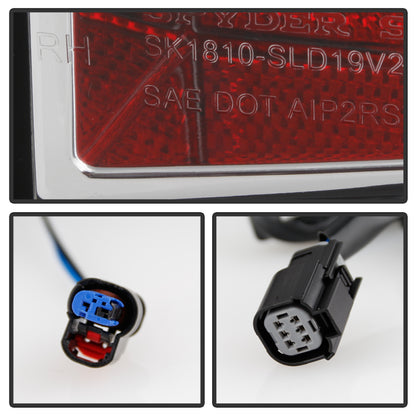 Spyder Chevy Silverado 19-20 LED Tail Light Chrome ALT-YD-CS19HAL-C SPYDER