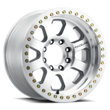 Raceline RT260M Avenger 20x10in / 5x139.7 BP / -12mm Offset / 107.95mm Bore- Machined Beadlock Wheel