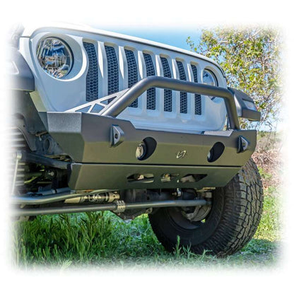 Turn Offroad 07-25 Jeep JK/JL/JT Front Bumper w/ Bolt-On Bull Bar & Skid Plate