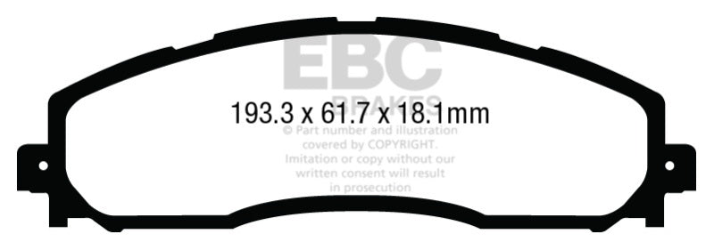 EBC Ultimax2 Rear Brake Pads - UD1691 EBC