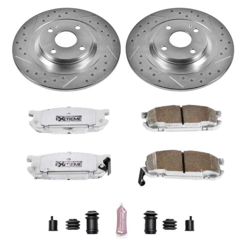 Power Stop 01-05 Mazda Miata Rear Z26 Street Warrior Brake Kit PowerStop