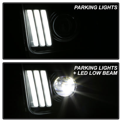 Spyder Ford Mustang 05-08 V2 High-Power LED Headlights - Black PRO-YD-FM05AP-BK SPYDER