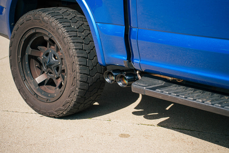 Corsa 15-20 Ford F-150 5.0L (141in WB) 3.0in Lightning Exit Catback w/ 3.5in Twin Polished Pro Tips