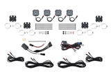 Diode Dynamics Stage Series SXS Rock Light Installer Kit, RGBW M8 w/Controller (4-pack)