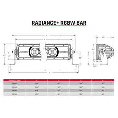 Rigid Industries Radiance+ 20in. RGBW Light Bar