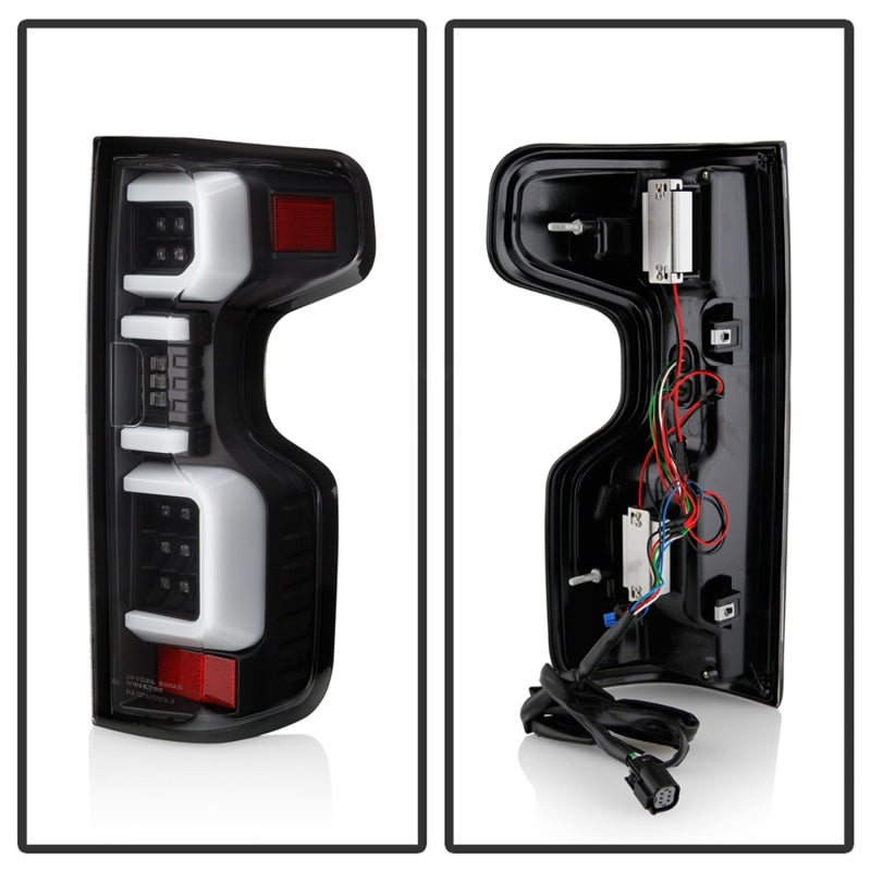 Spyder Chevy Silverado 19-20 LED Tail Light Black ALT-YD-CS19HAL-BK SPYDER