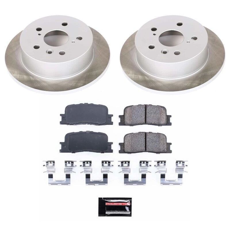 Power Stop 02-06 Toyota Camry Rear Semi-Coated Rotor Kit PowerStop
