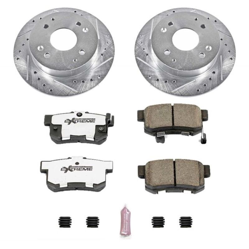 Power Stop 98-99 Acura CL Rear Z26 Street Warrior Brake Kit PowerStop