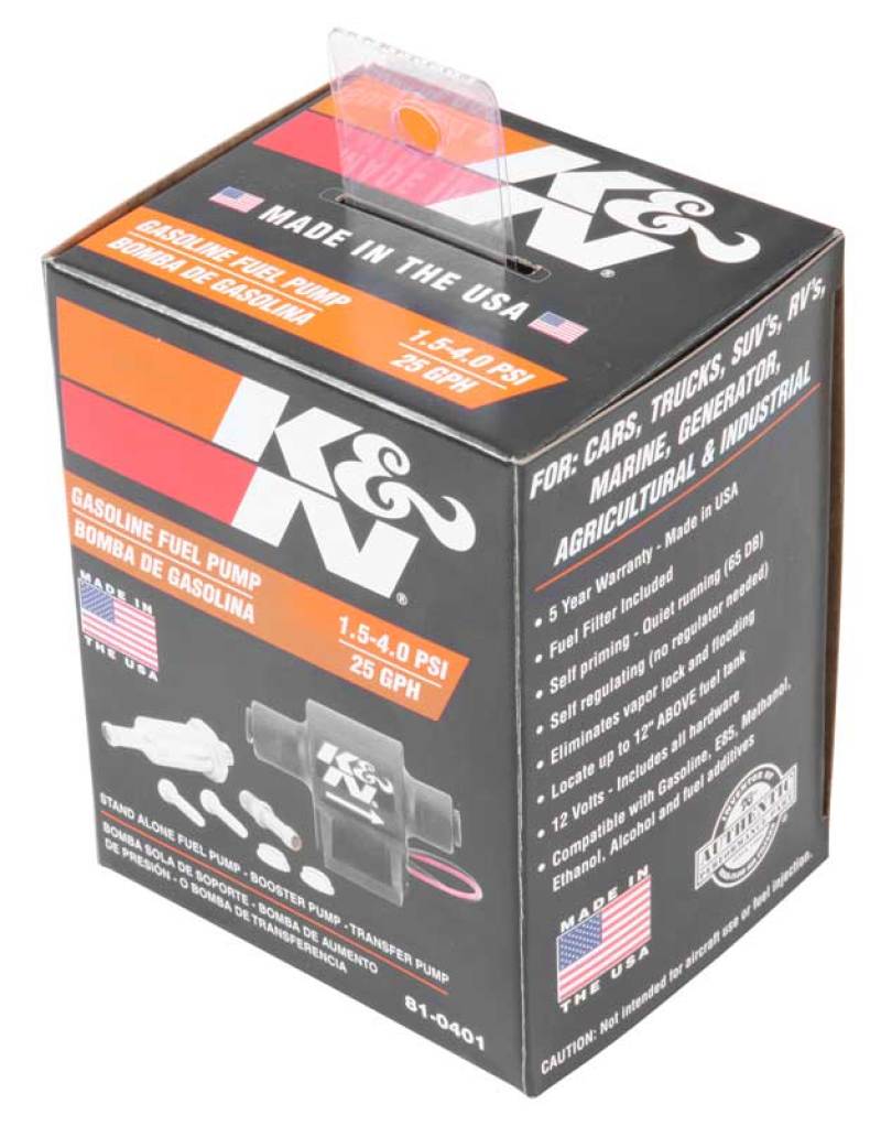 K&N Performance Electric Fuel Pump 1.5-4 PSI K&N Engineering