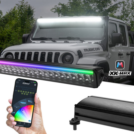 XKGlow XKmax 20in led light bar with RGBW addressable DRL bluetooth app control - Part MX-BAR-20
