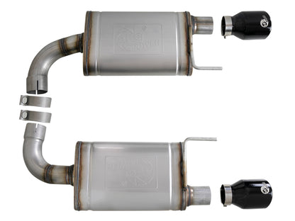 afe MACH Force-Xp Axle-Back Exhaust System Ford Mustang GT 15-17 V8-5.0L