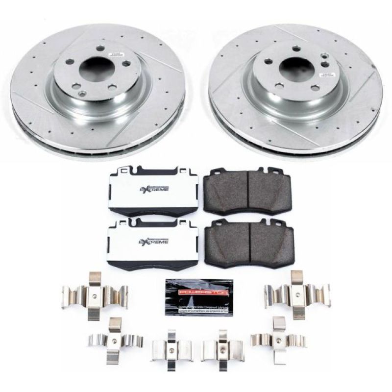 Power Stop 07-09 Mercedes-Benz E550 Front Z26 Street Warrior Brake Kit PowerStop
