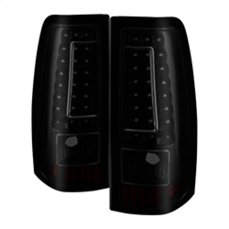 xTune 03-06 Chevy Silverado 1500 (w/o Stepside) LED Tail Lights - Blk Smoke (ALT-ON-CS03-G2-LED-BSM) SPYDER