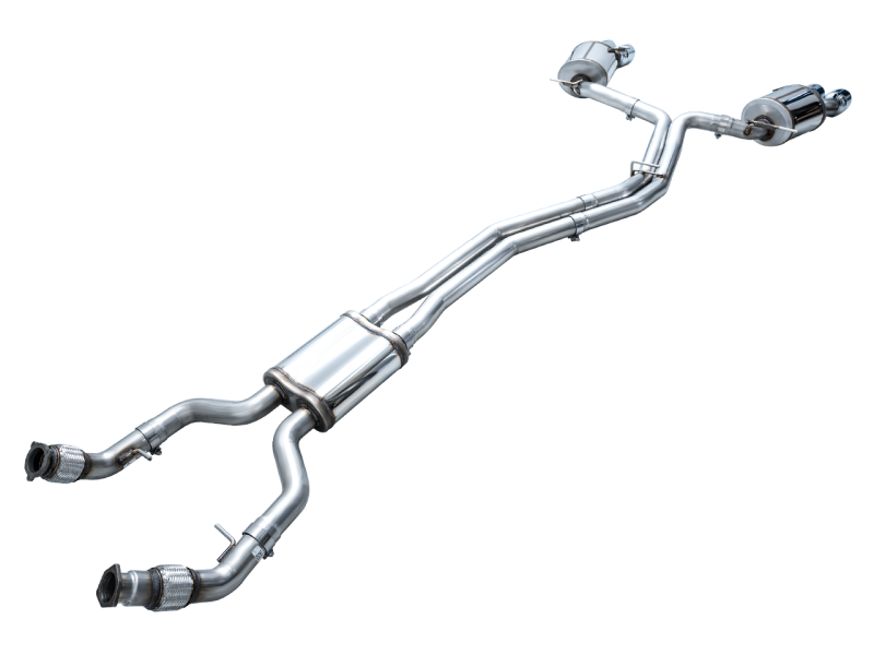 AWE Tuning 19-23 Audi C8 S6/S7 2.9T V6 AWD Touring Edition Exhaust - Chrome Silver Tips AWE Tuning