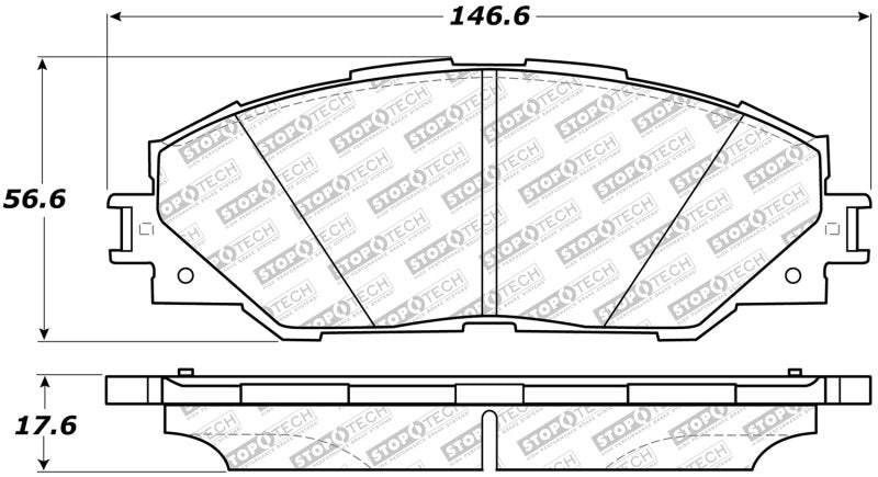 StopTech Street Disc Brake Pads - 305.12110 Stoptech