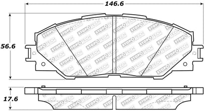 StopTech Street Disc Brake Pads - 305.12110 Stoptech