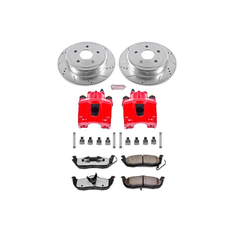 Power Stop 06-10 Jeep Commander Rear Z36 Truck & Tow Brake Kit w/Calipers PowerStop