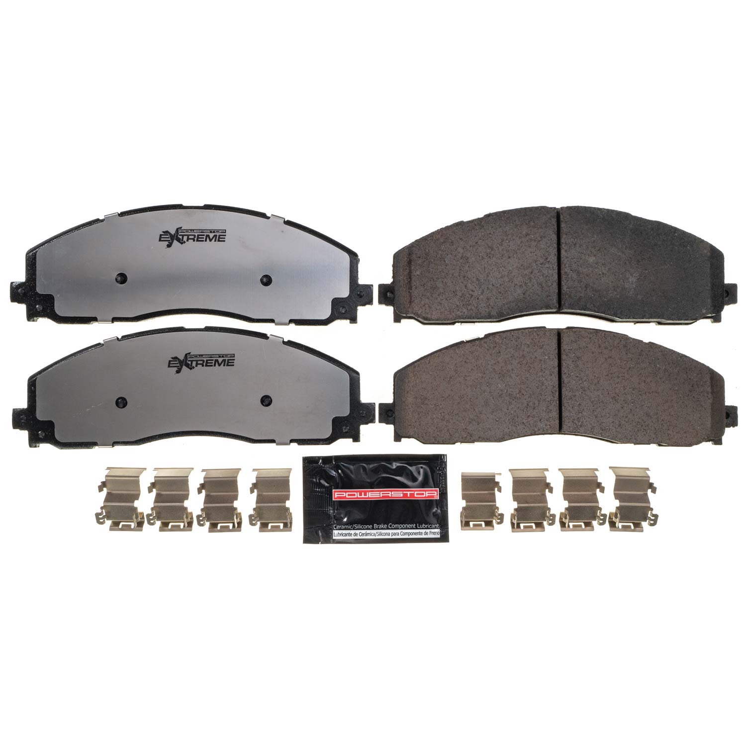 PowerStop Z36-1680 carbon-fiber ceramic front brake pads for Ford F-250, F-350, and F-450 Super Duty trucks