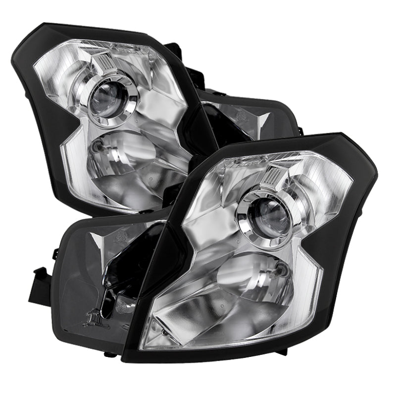 Xtune Cadillac Cts 03-07 Crystal Headlights Halogen Model Only Chrome HD-JH-CCTS03-C SPYDER