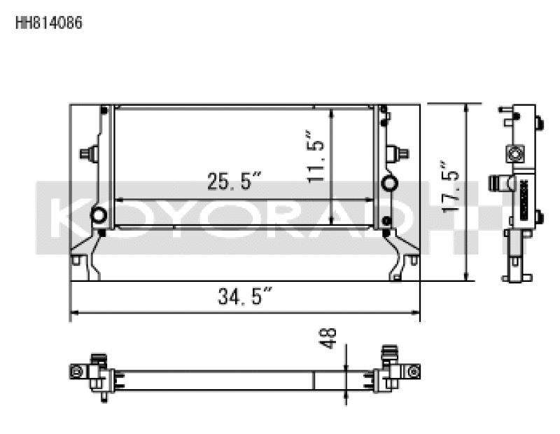 Koyo 22-26 Hyundai Elantra N All Aluminum Radiator