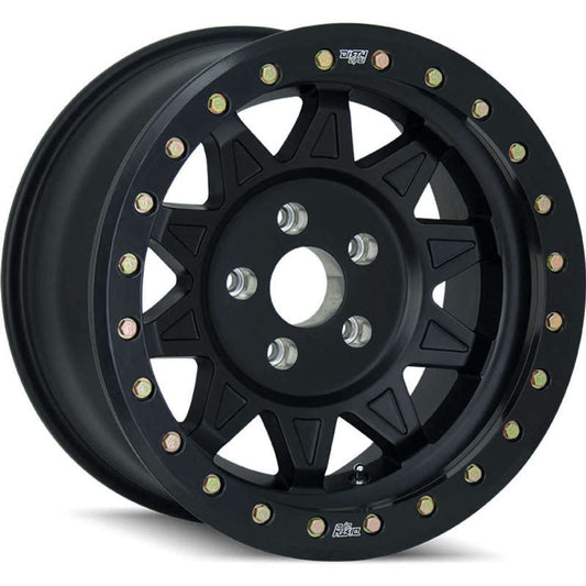 Dirty Life 9302 Roadkill 17x9/8x170 BP/-14mm Offset/130.8mm Hub Matte Black Wheel - Beadlock
