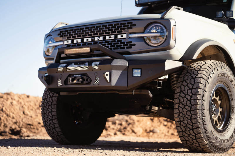 DV8 Offroad 2021+ Ford Bronco Front Bumper Winch Capable w/ Optional Bull Bar/Aux Light Opening DV8 Offroad