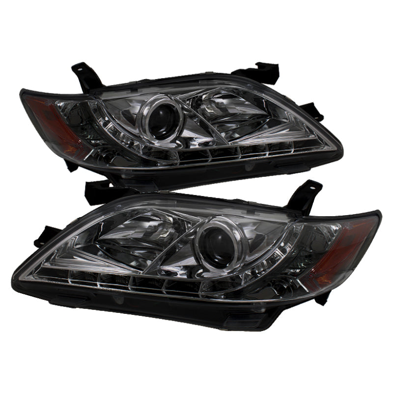 Spyder Toyota Camry 07-09 Projector Headlights DRL Smoke High H1 Low H7 PRO-YD-TCAM07-DRL-SM SPYDER