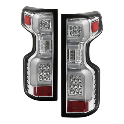 Spyder Chevy Silverado 19-20 (Do Not Fit Halogen Model) LED Tail Light - Chrome ALT-YD-CS19LED-C SPYDER