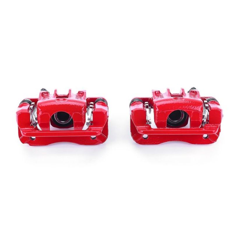 Power Stop 07-10 Hyundai Elantra Rear Red Calipers w/Brackets - Pair PowerStop