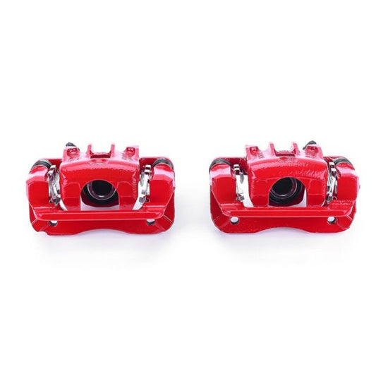 Power Stop 07-10 Hyundai Elantra Rear Red Calipers w/Brackets - Pair PowerStop