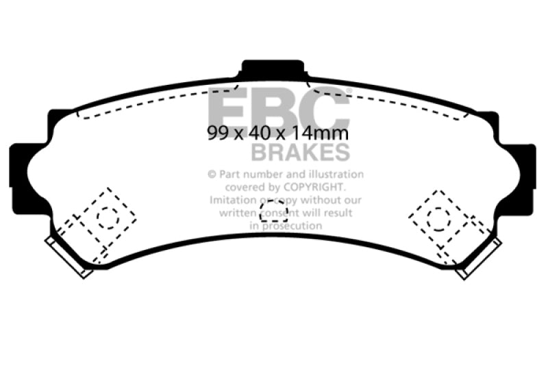 EBC Ultimax2 Rear Brake Pads - UD669 EBC