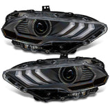 Oracle Lighting 18-23 Ford Mustang Dynamic ColorSHIFT LED Headlights - Black Series