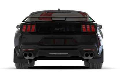 Rally Armor 2024+ Ford Mustang Black UR Mud Flap w/ Red Logo