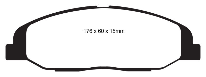 EBC YellowStuff Front Brake Pads - DP41827R EBC
