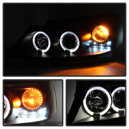 Spyder Pontiac G6 2/4DR 05-08 Projector Headlights LED Halo LED Blk Smke PRO-YD-PG605-HL-BSM SPYDER