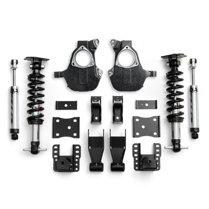 QA1 14-18 Chevrolet Silverado 4WD Lowering Kit w/ Spindles Single Adjustable 4in-6in