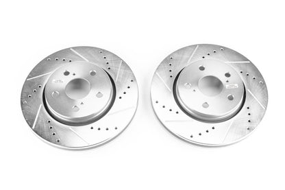 Power Stop 18-19 Toyota C-HR Front Evolution Drilled & Slotted Rotors - Pair PowerStop