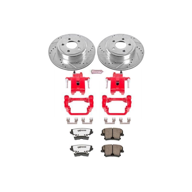 Power Stop 05-19 Chrysler 300 Rear Z26 Street Warrior Brake Kit w/Calipers PowerStop