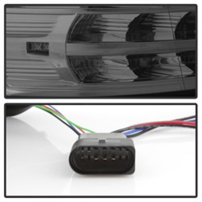 Spyder Dodge Ram 13-15 Projector Headlights Light Bar DRL Smoke PRO-YD-DR13-LBDRL-SM SPYDER