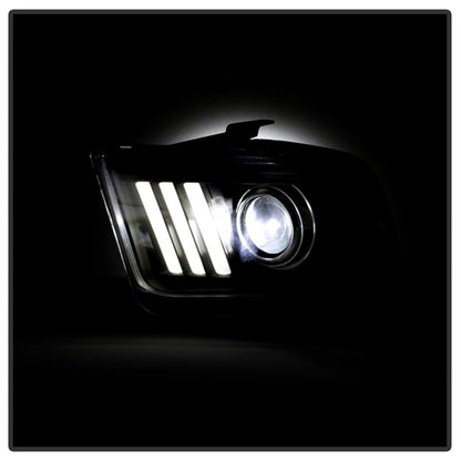 Spyder Ford Mustang 05-08 V2 High-Power LED Headlights - Black PRO-YD-FM05AP-BK SPYDER