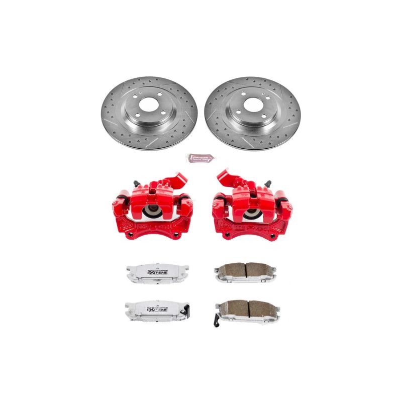 Power Stop 01-05 Mazda Miata Rear Z26 Street Warrior Brake Kit w/Calipers PowerStop