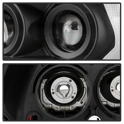 Spyder 16-18 Toyota Tacoma Projector Headlights - Seq LED Turn - Black - PRO-YD-TT16-LB-BK SPYDER
