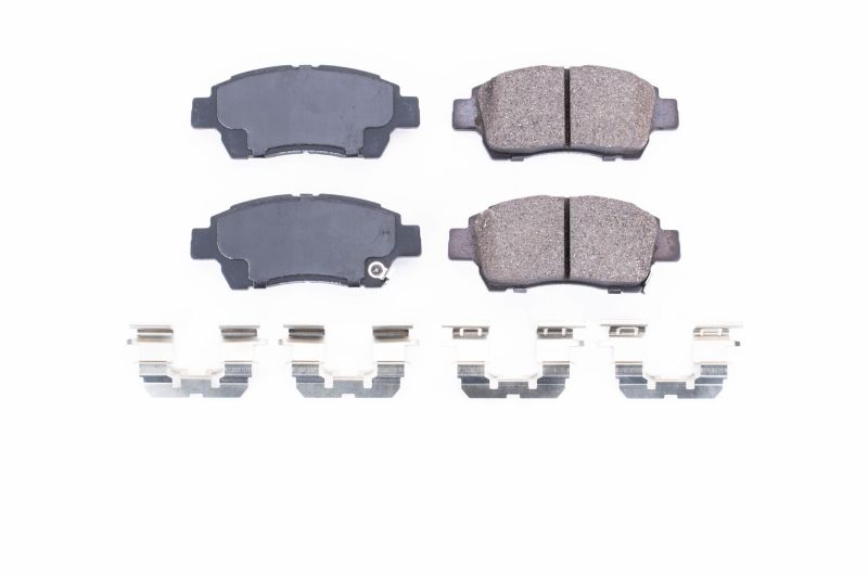 Power Stop 2000 Toyota Echo Front Z17 Evolution Ceramic Brake Pads w/Hardware PowerStop