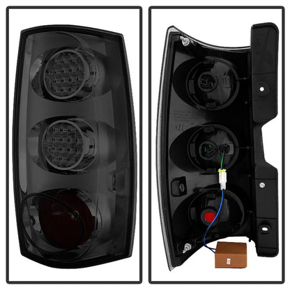 Xtune Chevy Suburban/GMC Yukon/Yukon Denali 07-14 LED Tail Lights Smoked ALT-JH-CSUB07-LED-SM SPYDER