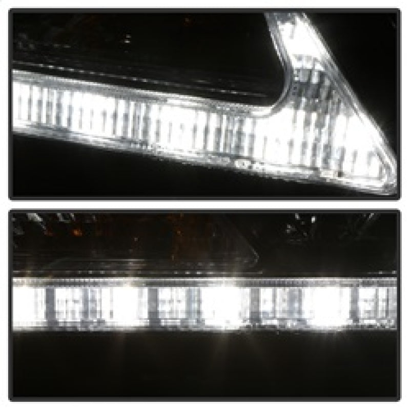 Spyder 11-14 Toyota Sienna Projector Headlights - DRL LED - Smoke PRO-YD-TSEN11-DRL-SM SPYDER