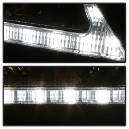 Spyder 11-14 Toyota Sienna Projector Headlights - DRL LED - Smoke PRO-YD-TSEN11-DRL-SM SPYDER
