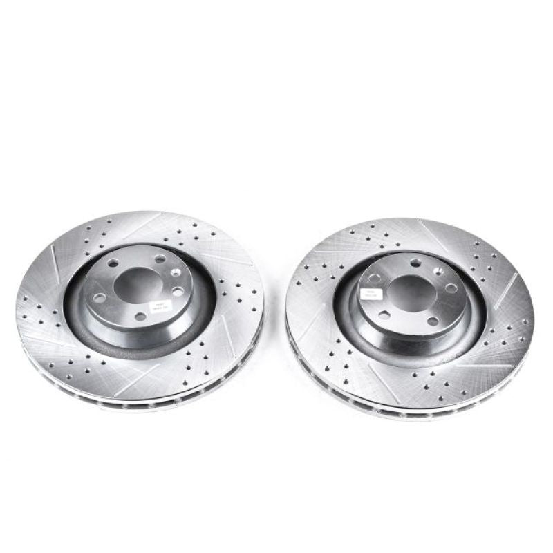 Power Stop 05-11 Audi A6 Quattro Front Evolution Drilled & Slotted Rotors - Pair PowerStop